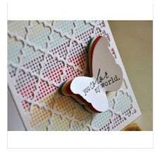 2015 The Lasest Wedding Card for Thanks Purpose with Butterfly